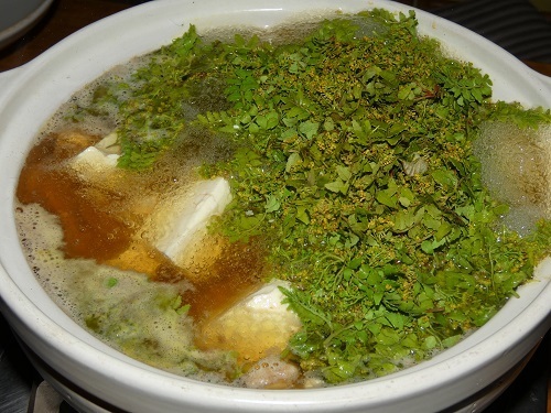 花山椒鍋は最高 山菜の今 のせがわ 野迫川 で田舎暮らし
