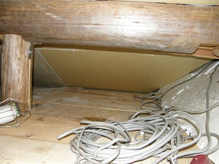 小屋裏工事完了