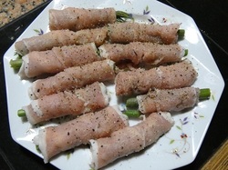 シオデの肉巻き1