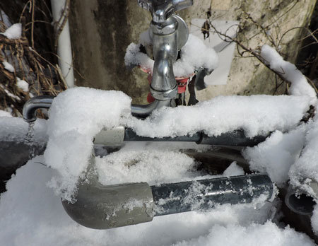 奥の蛇口は湧水