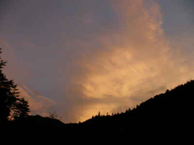 夕刻の空