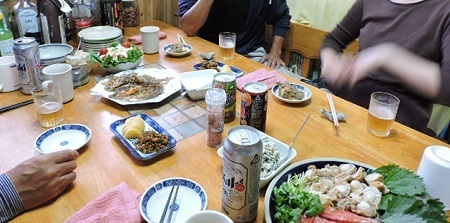 知人と夕食