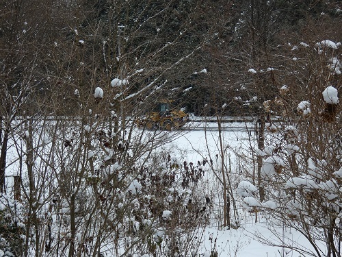除雪車出動