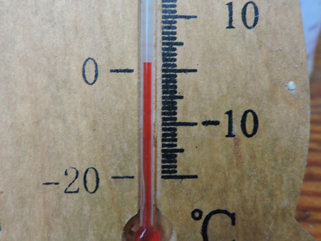 11月1日、今朝の気温は