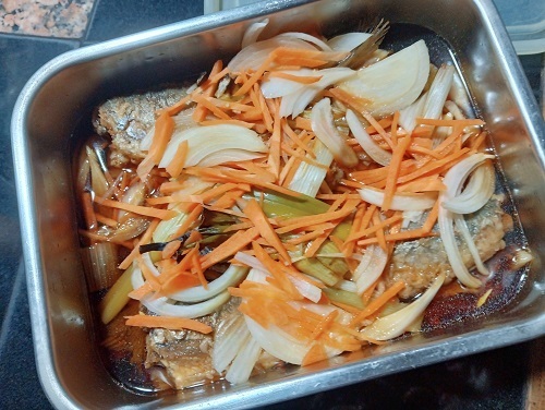 鯵の酢漬け